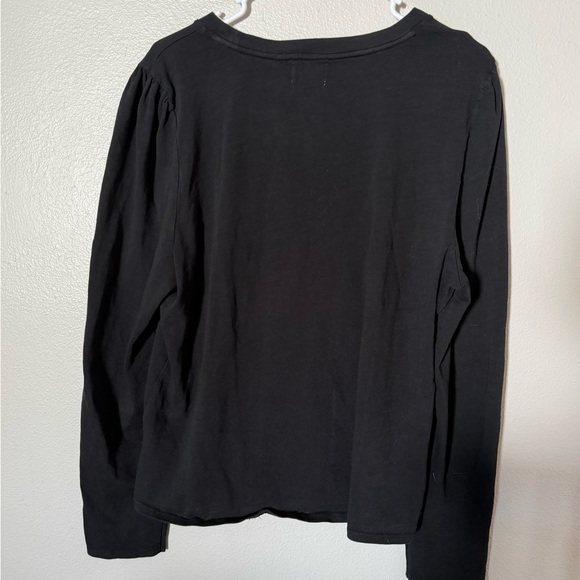Nation LTD Dania Black Keyhole Long Sleeve Top Women’s XXL Elevated Basic - Picture 5 of 6
